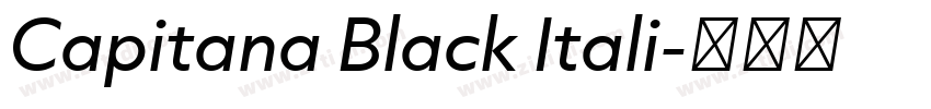 Capitana Black Itali字体转换